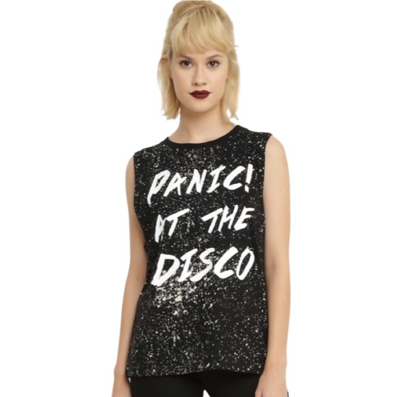 PANIC! AT THE DISCO Splatter Girls Muscle Top - Picture 1 of 11